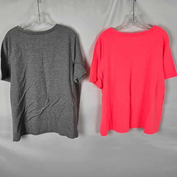 Fruit of the Loom Fit for Me T-Shirts Women's 2X 1 Gray 1 Graphic Short Sleeve - Picture 2 of 16